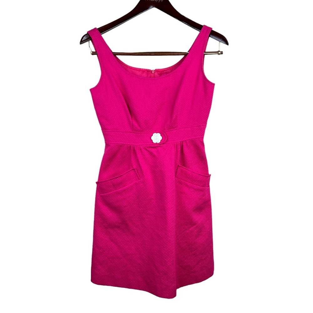 CYNTHIA ROWLEY DRESS FIT & FLARE SHORT POCKETS LINED COTTON SUMMER PARTY 4